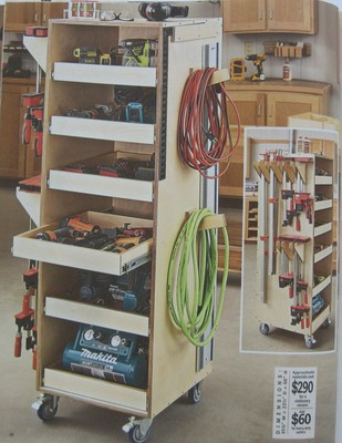 TAILORED TOOL TOWER WOODWORKING PLAN from WOOD MAGAZINE MARCH 2021-image