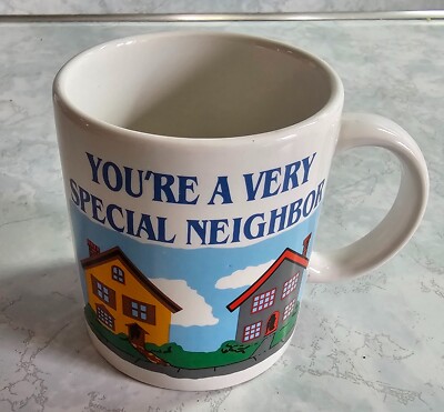You're A Very Special Neighbor Coffee Mug Home Design 1986 MSR Imports Vintage-image
