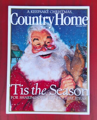 Country Home Magazine Dec 1999 Gingerbread Barn Ohio Saltbox VGUC-image