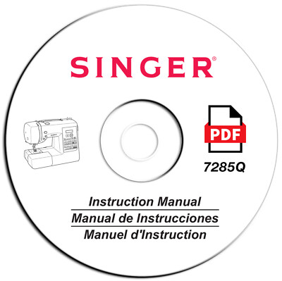 Singer 7285Q Sewing Machine-Complete Owners Instruction Operation User Manual-CD-image