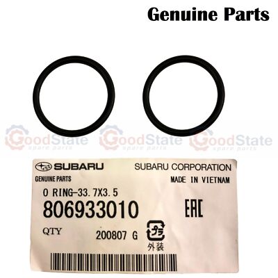 GENUINE Subaru Impreza WRX Impreza Water Cross Over Transfer Pipe Tube O Ring x2-image