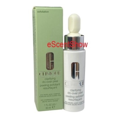 Clinique Clarifying Do-Over Do Over Peel Peeling Exfoliant 1 oz / 30 ml F/S NIB-image