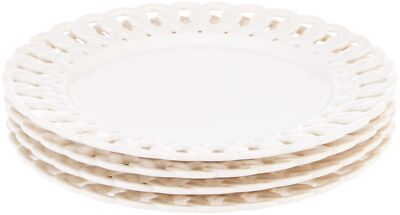 Gracie China By Coastline Imports Heirloom Collection 8inch Dessert Plate White -image