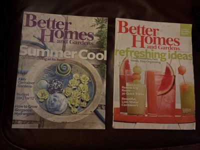 Lot #2 Better Homes & Gardens June  & August 2009 Magazine Issues, recipes, Home-image