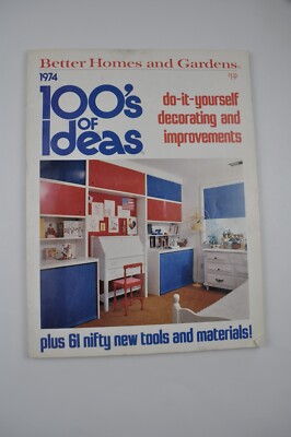 Vintage Better Homes and Gardens 1974 100’s of Ideas Do It Yourself Decor-image