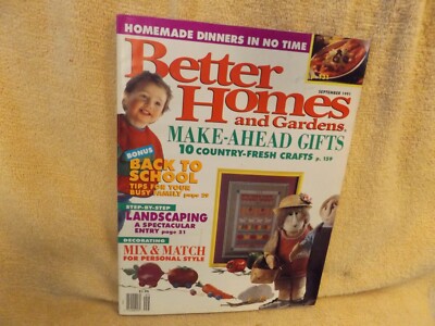 BETTER HOMES and GARDENS Magazine September 1991-image