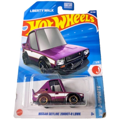 HOT WHEELS 2025 NISSAN SKYLINE 2000GT-R LBWK PURPLE 26/250  HYW79 B. ZHAO DESIGN-image