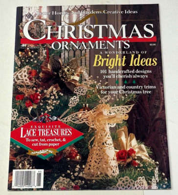 CHRISTMAS Ornaments, Better Homes and Gardens Magazine Creative Ideas 1989-image