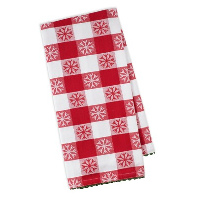 DII  Jolly Snowflake Jacquard Dishtowels  ~~ Set of 2 ~~  Holiday Must-Have-image
