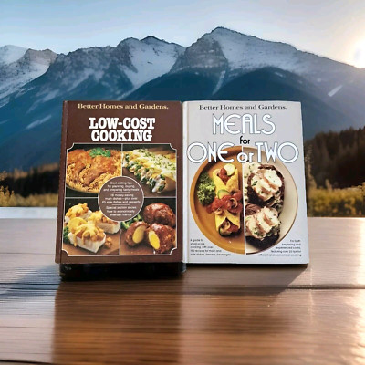 Better Homes and Gardens Low-Cost Cooking & Meals For One or Two HC Lot of 2-image