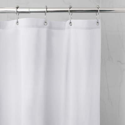 Better Homes and Gardens Waterproof Ultimate Shield Fabric Shower Liner, White-image