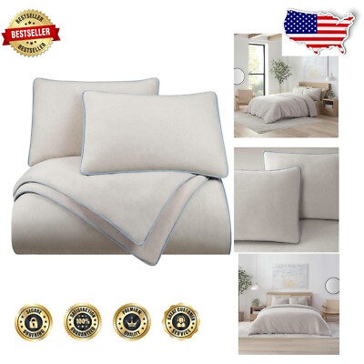 3-Piece King Comforter Set - Cozy Down Alternative - Breathable and Lightweight-image