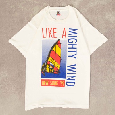 Vintage 90s Like A Mighty Wind Single Stitch Graphic T-Shirt M Women's White -image