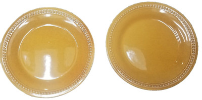 Pier 1 Imports Salad Plate Spice Route Ginger 8 1/2” Set Of 2-image