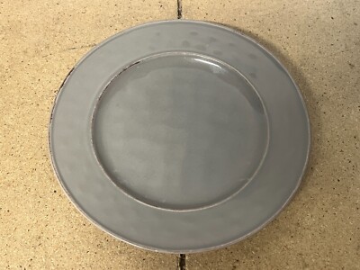 Pier 1 Imports Martillo Fog Gray Hammered Texture Salad Plate 8 1/2