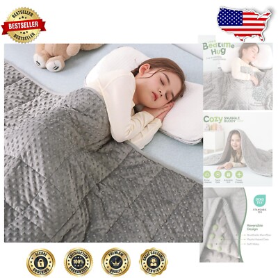 7 lb Weighted Blanket with Removable Cover - Cozy Minky & Microfiber, 41