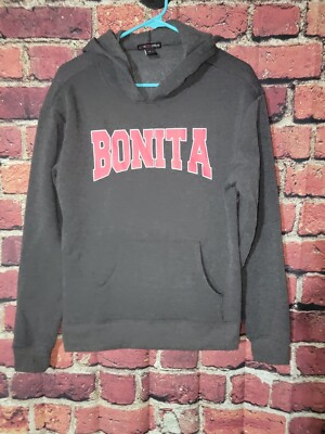 Woman's Gray Medium Bonita Hoodie, soft And Comfortable #571-image