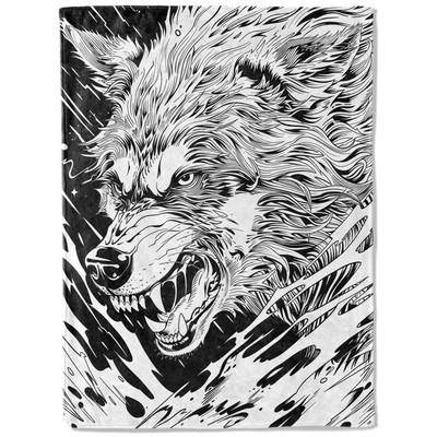 Aesthetic Wolf Theme Blanket - Luxuriously Soft Cozy Lightweight Flannel Thro...-image