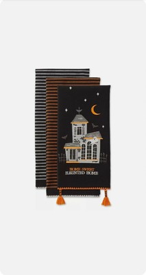 DII Asst Home Sweet Haunted Home Dishtowel (Set Of 3)-image