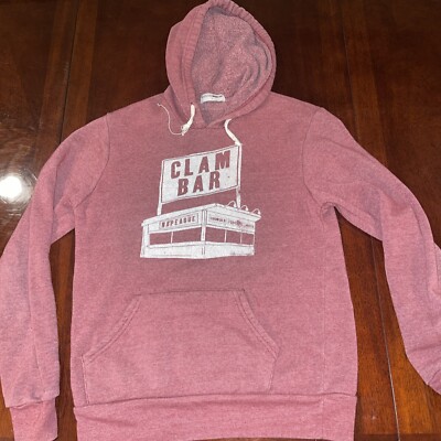 Montauk Mainstay Maroon Clam Bar Hoodie,  S-image