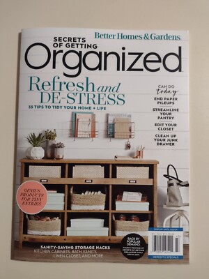 BETTER HOMES & GARDENS SECRETS OF GETTING ORGANIZED SUMMER 2024 MAGAZINE HACKS -image
