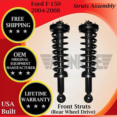 Monroe Genuine OEM Front Struts For 2004-2008 Ford F150 2WD Lifetime Warranty-image