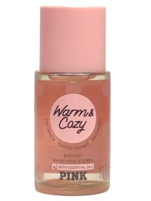 VICTORIA’S SECRET PINK WARM & COZY FRAGRANCE BODY MIST SPRAY SPLASH 2.5 oz-image
