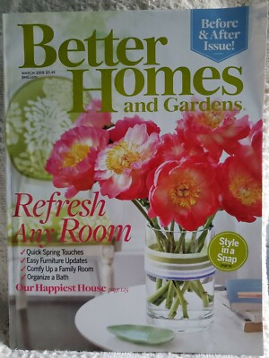 Better Homes and Gardens 2008 Before an After Issue Furniture Updates Back Issue-image