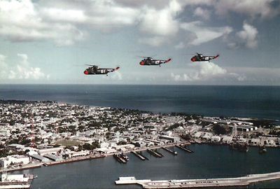 US Navy Sikorsky Anti-Submarine Helicopters over Key West Florida, FL - Postcard-image