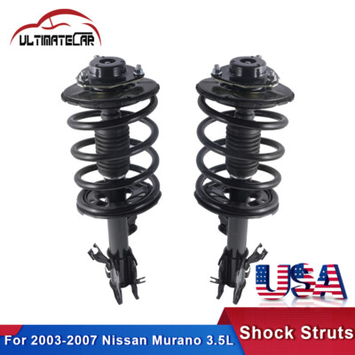 Pair Complete Front Struts Shocks Absorbers For 2003-2007 Nissan Murano 3.5L-image