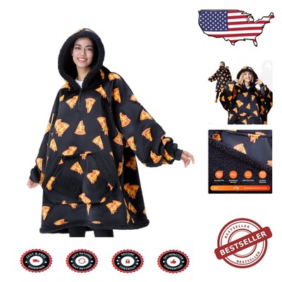 Cozy Oversized Blanket Hoodie for Adults - Perfect Winter Gift in Stylish Prints-image