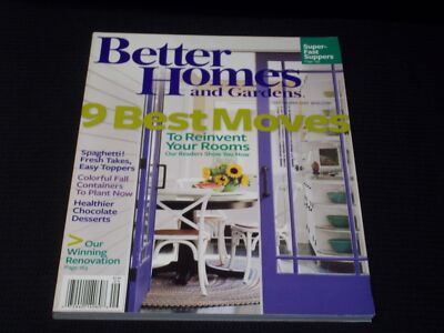 2009 SEPTEMBER BETTER HOMES & GARDENS MAGAZINE - 9 BEST MOVES COVER - E 4626-image