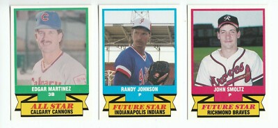 1989 AAA All-Star Set (45 Cards) Randy Johnson; John Smoltz; Edgar Martinez NM/M-image