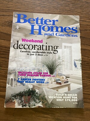 Better Homes And Gardens Magazine July 1995 Weekend Decorating -image