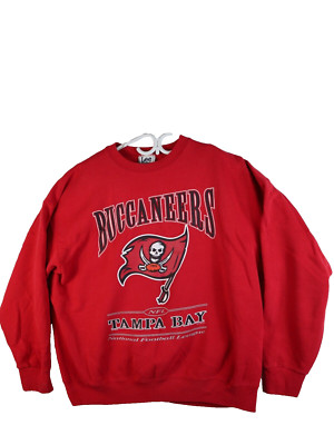 Vintage Tampa Bay Buccaneers Crewneck Mens 2xl Lee Sport Red Spellout Sweatshirt-image