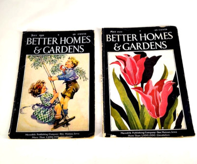 Better Homes & Gardens 1931 July & 1931 May Magazines-image