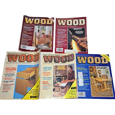 VTG Better Homes And Gardens Magazine Wood Lot Of 5-image