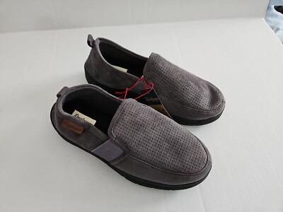 7-8 (S) Men's Cozy Comfort Perforated Microsuede Slipper Gel Memory Foam #4599-image