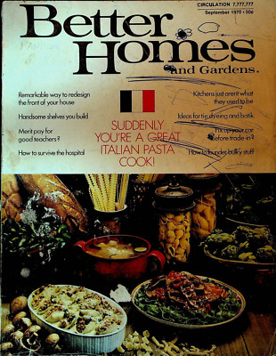 Better Homes & Gardens September 1970 Pets Building Housekeeping-image