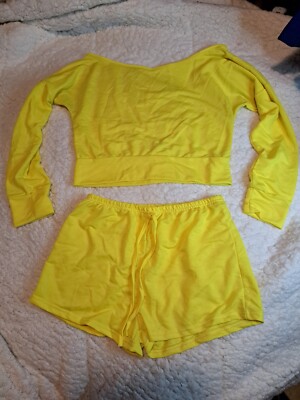 Cozy Yellow Pajamas Set Size Large-image
