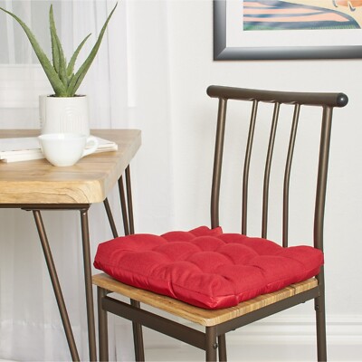 Set of 4 Chair Cushion Seat Pad Soft Pillow for Dining Kitchen Chairs 16x16