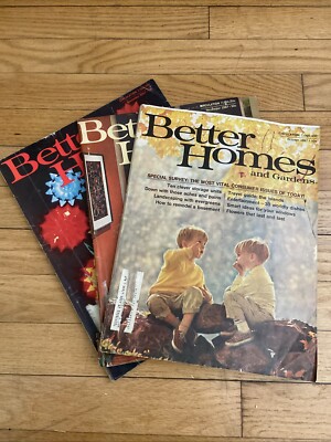 BETTER HOMES AND GARDENS Magazine Lot Of 3 1967 October November December-image