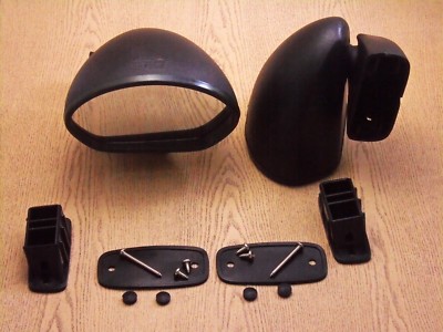 Mitsubishi Colt Celeste GT 2000 1976 Bullet Black Door Mirrors Complete Pair-image