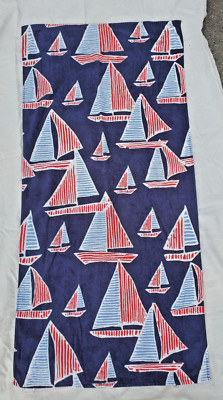 Mainstays Sailboats Beach Towel 28x60