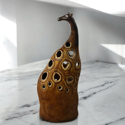 Pier 1 Ceramic Cutout Design Giraffe -image