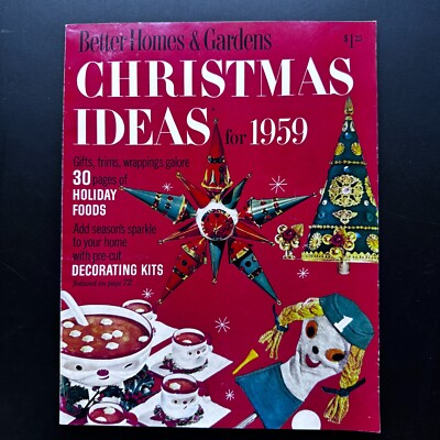 Better Homes & Gardens Magazine Dec 1959 MCM Ads, Recipes, Decorating, Christmas-image