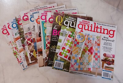 Quilting Better Homes & Gardens ~Lot Of 12 Brand New Quilting and More Magazines-image