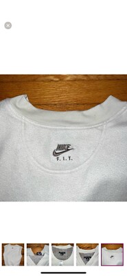 VTG NIKE  Golf Men Full Zip Beige Fleece Pullover Vest  Medium Golf Nike Fit-image