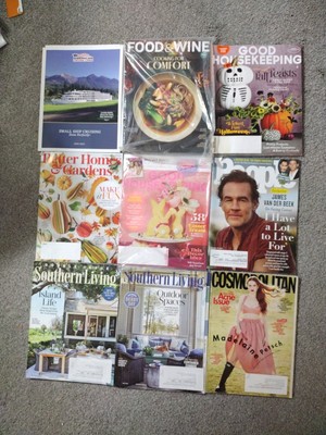 9 Magazine Lot Good House Keeping-Better Homes& Gardens-People- Food& Wine-Cosmo-image