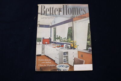 1953 JANUARY BETTER HOMES AND GARDENS MAGAZINE - KITCHEN IDEAS COVER - E 11611-image